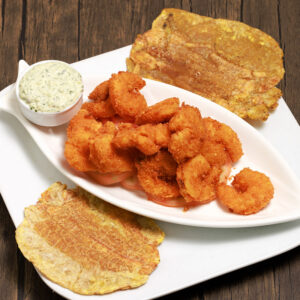 Camarones al Ajillo o Apanados